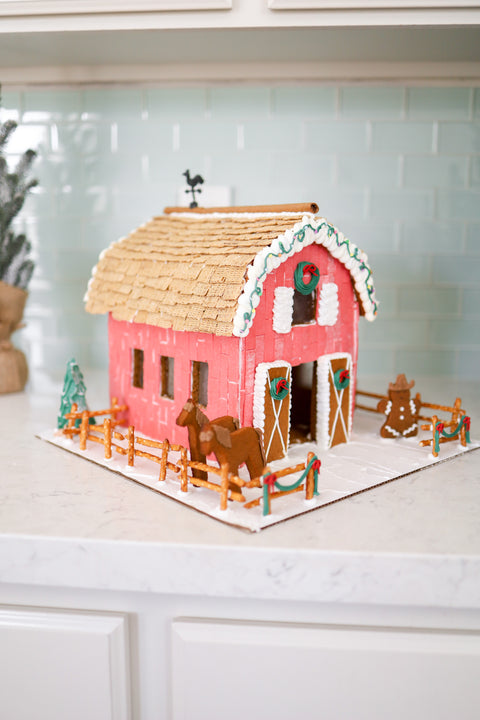 Gingerbread Barn Template