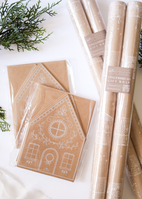 The Gifting Bundle - 2 Sets of Gift Wrap and 2 Sets of Greeting Cards