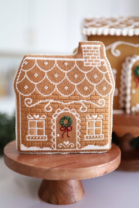 The Needlepoint Bundle - Gingerbread House Kit and Needlepoint Canvas
