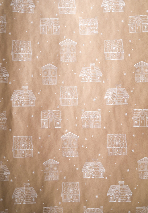 Gingerbread House Gift Wrap - 2 Rolls – Judy's Gingerbread
