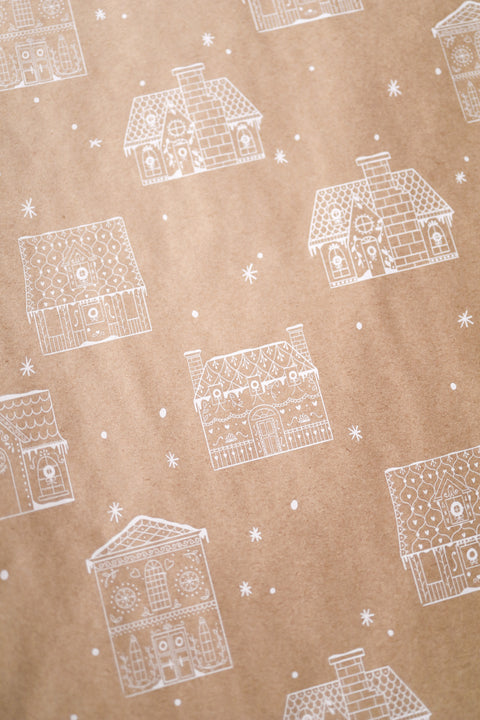 Gingerbread House Gift Wrap - 2 Rolls