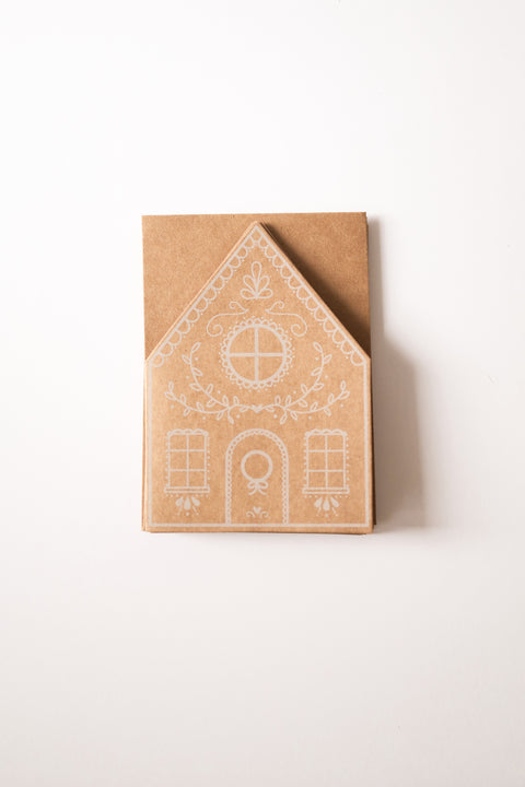 Gingerbread House Greeting Cards - Set of 5